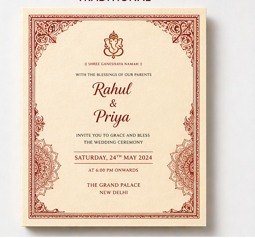 Wedding Card Sample 3